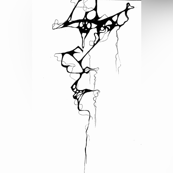 Abstract Black and White Wall Art - Picture 1 of 1